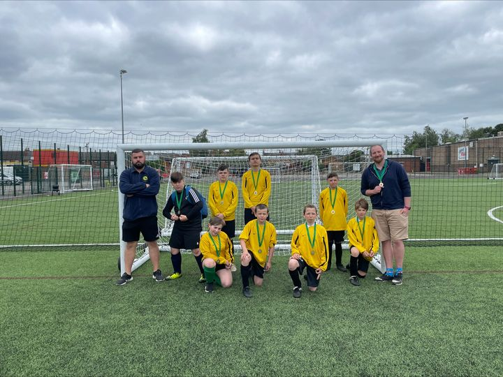 Greenfields pupils with their coaches